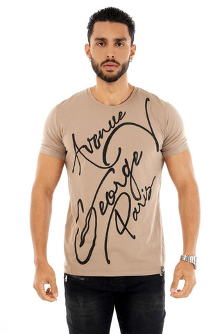 George V Paris GVP Signature Shirt (Tan)