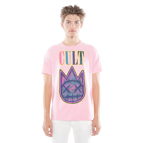 Cult of Individuality PASTEL LOGO TEE (CANDY PINK)