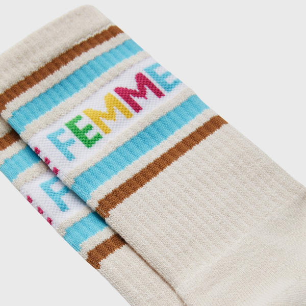 HOMME FEMME Vintage Sock (CREAM/MULTICOLOR)