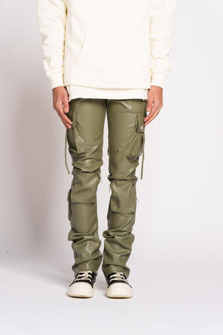 PHEELINGS NEVER LOOK BACK LEATHER CARGO STACK (OLIVE)