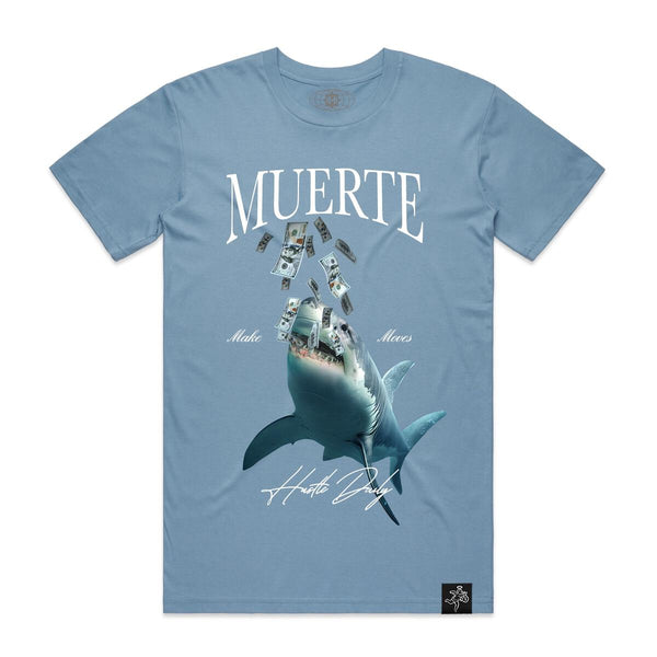 Hustle Daily Shark Money Shirt (CAROLINA BLUE)