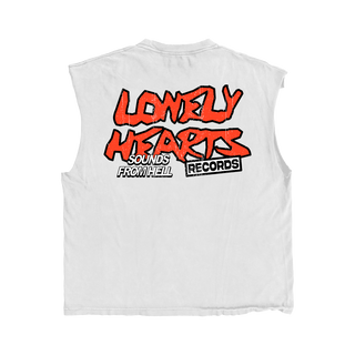 Lonely Hearts LHC Records Sleeveless T-Shirt (Off-White)