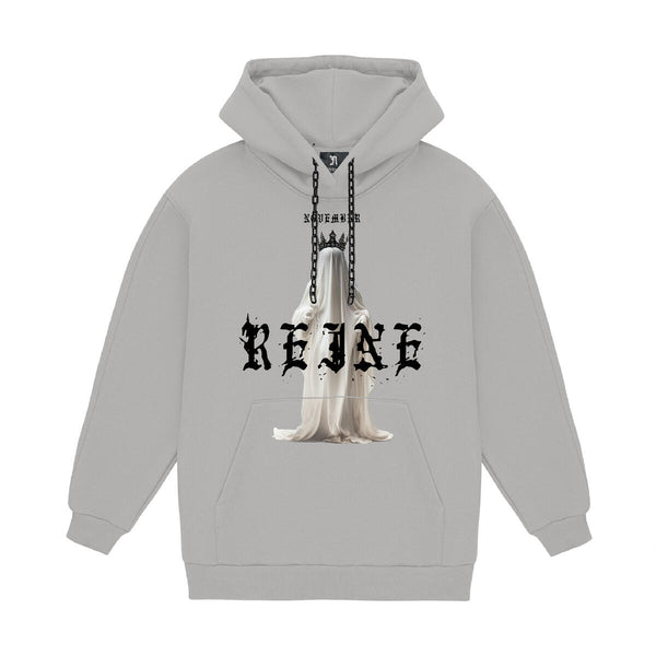 November Reine QUEEN OF THE DAMNED HEAVYWEIGHT CHAIN HOODIE (GREY AND BLACK )
