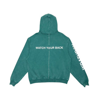 Wrathboy WATCH YOUR BACK HOODIE (DEEP GRASS)