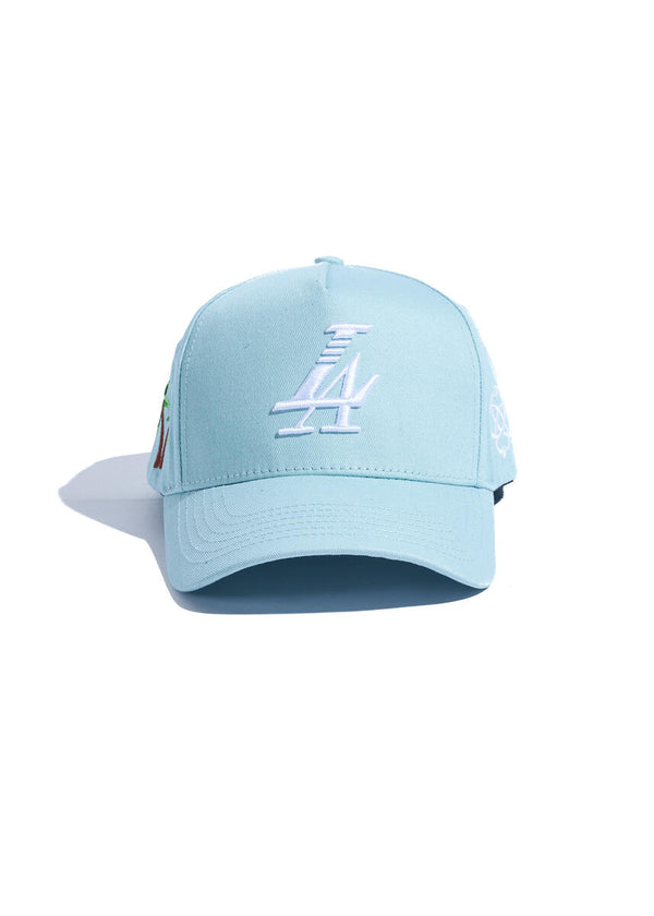 Reference PARADISE LA TRUCKER Hat (BABY BLUE)