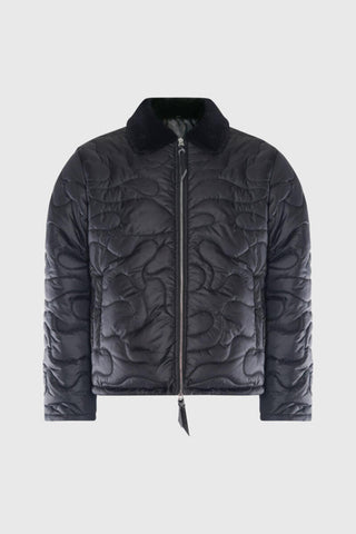 THC Camouflage Shearling Puffer Jacket (Black)