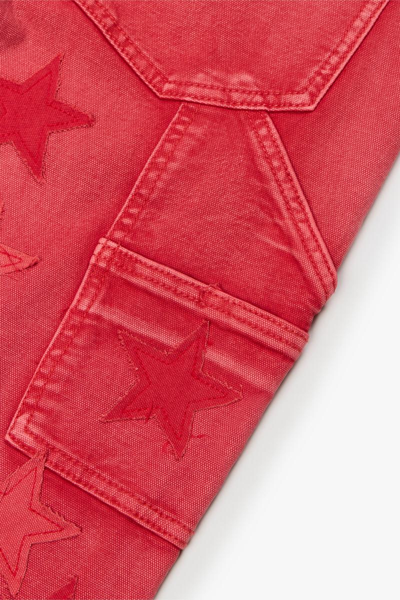 Valabasas V-STARS RED WASH STACKED FLARE JEAN (RED WASHED)