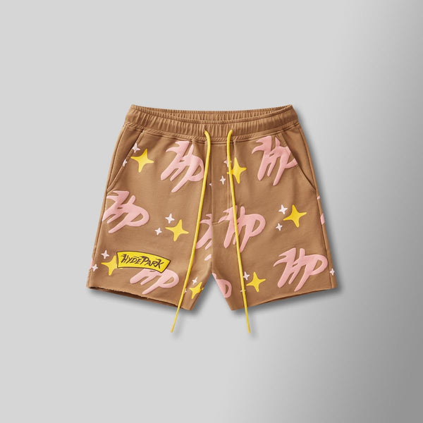 Hyde Park Puff the Magic Pattern Shorts (Brown)