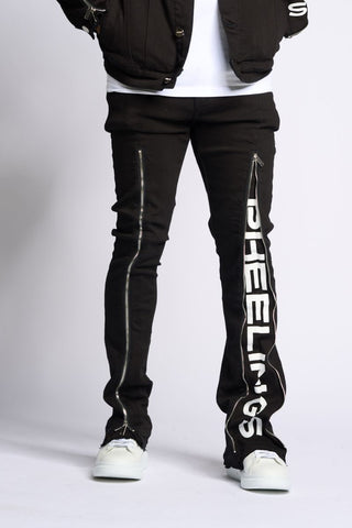 PHEELINGS WITHDRAWN STACKED DENIM (BLACK)