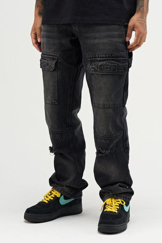 SERENEDE 'MIST'' Baggy Jeans (Black)
