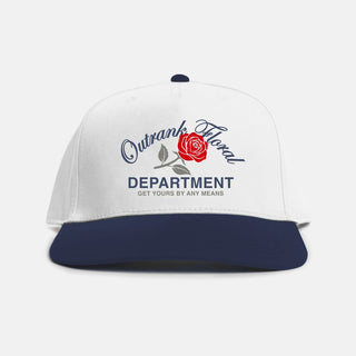 Outrnk Get Yours Embroidered Snapback (WHITE/NAVY)