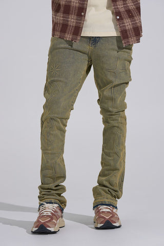 PHEELINGS "ARISE" STACK DENIM (SAND WASH)