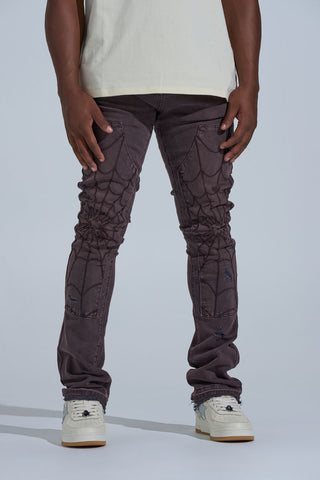 PHEELINGS ABANDONED" CARPENTER STACK DENIM (Ash Purple)