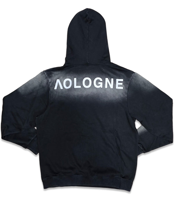 AOLOGNE STAND ALONE WASH HOODIE (BLACK WASH)