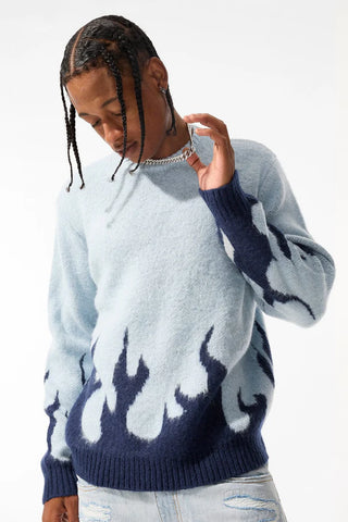 Jordan Craig Inferno Crewneck Sweater (Azure)