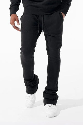 Jordan Craig Uptown Stacked Sweatpants (Black)