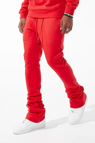 Jordan Craig Uptown Stacked Sweatpants (Red)