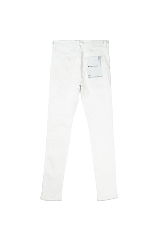 Purple Brand Jacquard Monogram Jeans (WHITE)
