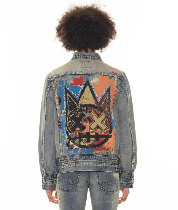 Cult of Individuality TYPE IV DENIM JACKET WITH DOUBLE CUFF AND WAISTBAND (BASQ)
