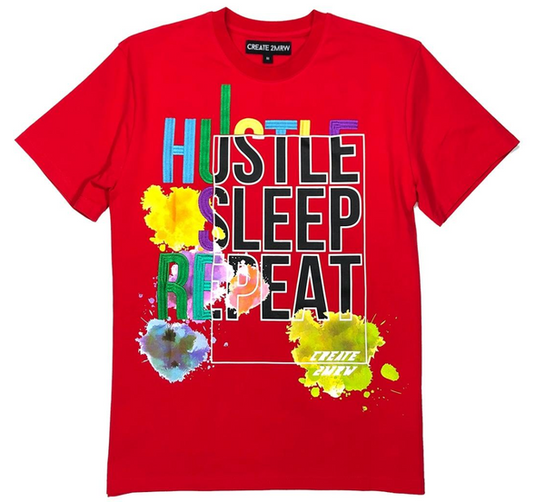 Create 2MRW Hustle Sleep Shirt (Red)