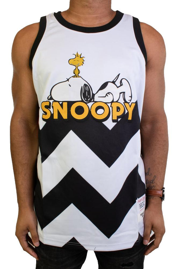 Headgear Snoopy Peanuts Basketball Jersey (White)
