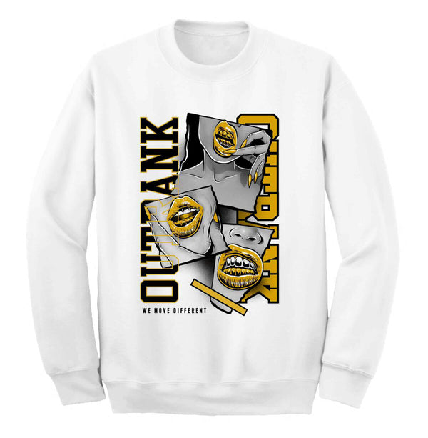 Outrnk We Move Different Crewneck (White)