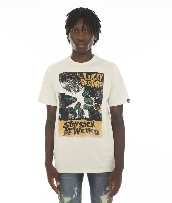 Cult of Individuality LUCKY BASTARD MONSTERS TEE (CREAM)