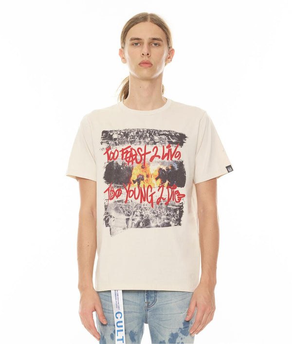 Cult of Individuality TOO FAST TEE (CREAM)