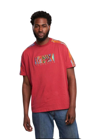 COOGI STRIPE TEE (BURGUNDY)