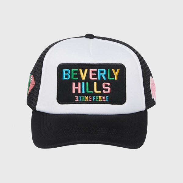 HOMME FEMME Beverly Hills Trucker Hat (BLACK)