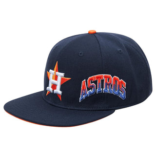 PRO STANDARD HOUSTON ASTROS HOME TOWN WOOL SNAPBACK (MIDNIGHT NAVY)