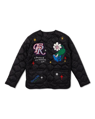 First Row Denim SUNSHINE QUILTED LINER JACKET  (Black)