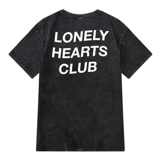 Lonely Hearts Daytona Acid Wash T-Shirt (Acid Wash Black)