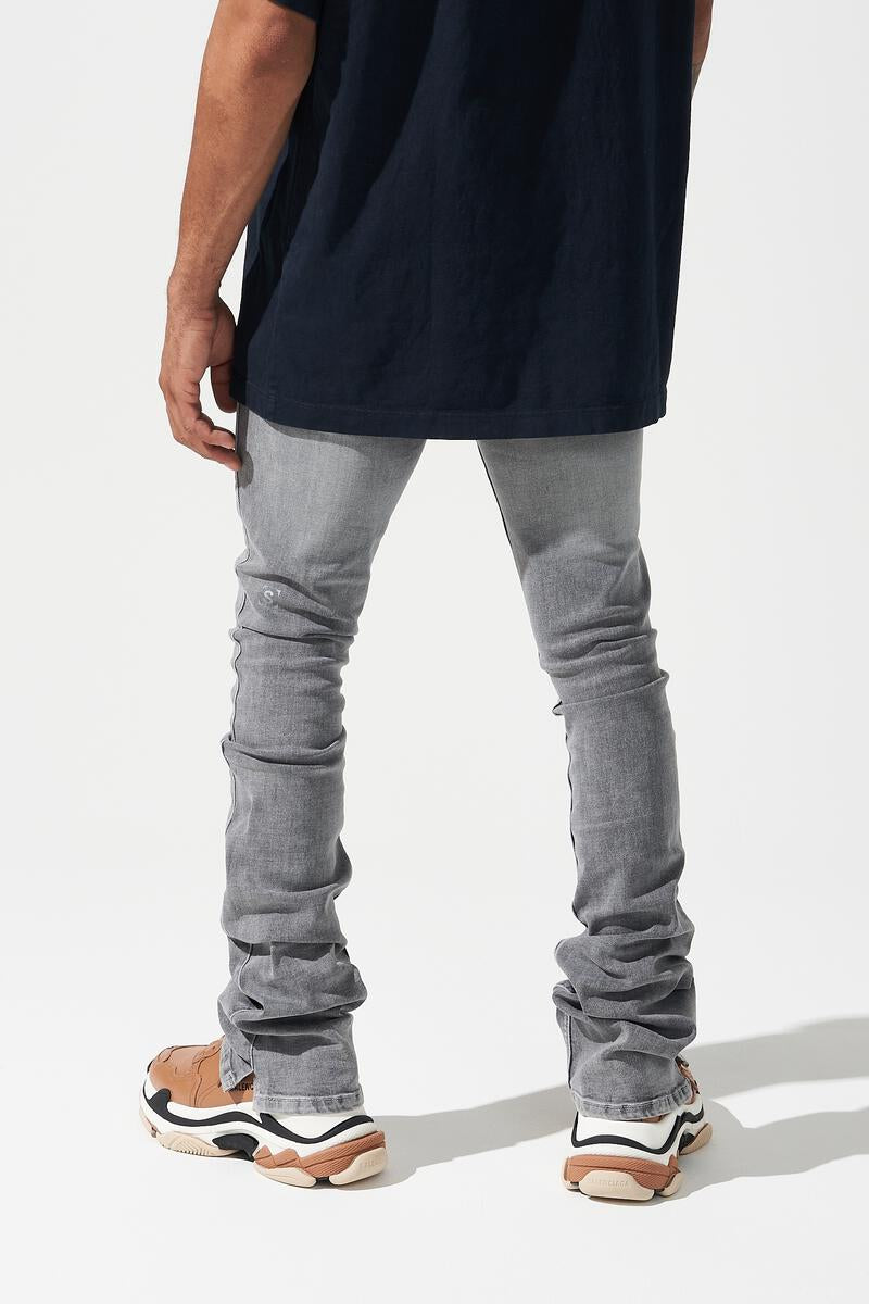 SERENEDE Umo Stacked Jeans (SMOKE GREY)