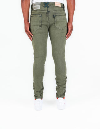 Pheelings TAKE THE CHANCE SKINNY DENIM (OLIVE BLUE SAND WASH)