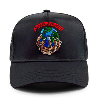 Gifts of Fortune The World is Yours Trucker (Black)