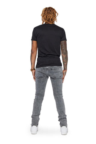 Valabasas "MR.CLEAN 2.0" BLACK SKINNY JEAN (LT. GREY WASHED)