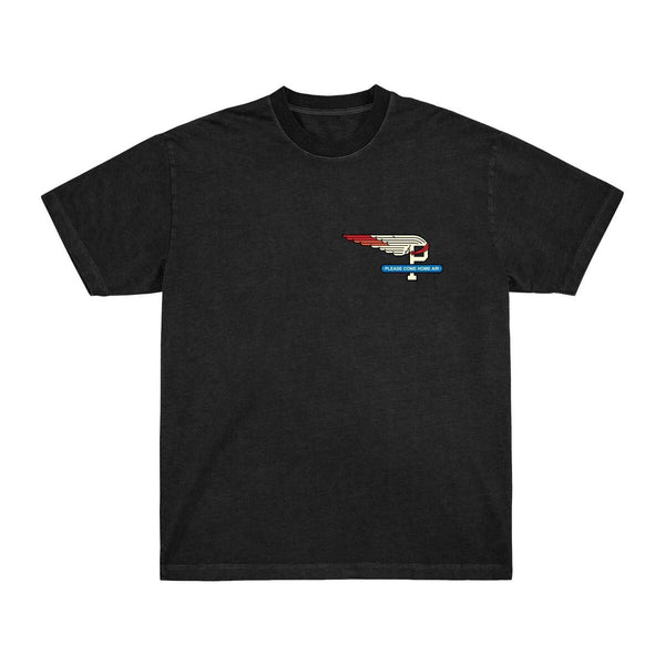 Please Come Home Fly With Us Tee (Black)