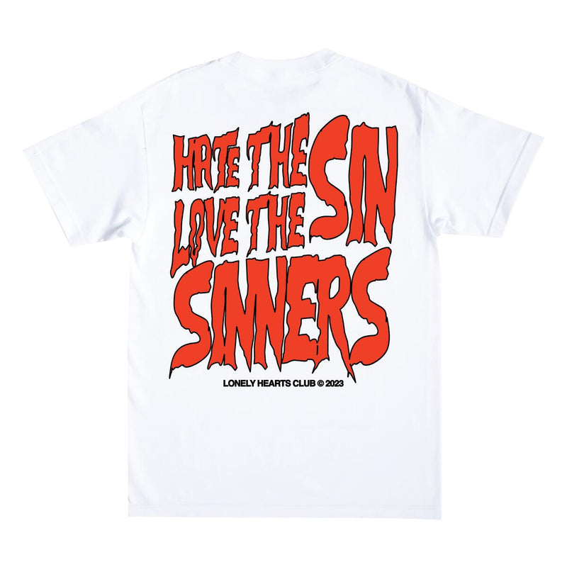 Lonely Hearts Sinners T-Shirt (White)