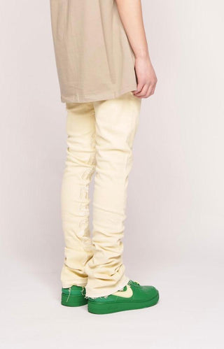 Pheelings AGAINST ALL ODDS FLARE STACK DENIM (CREAM/CREAM)