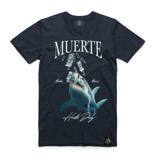 Hustle Daily Shark Money Shirt (NAVY)