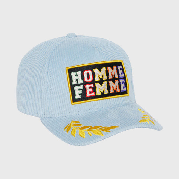 HOMME FEMME 10 Year Corduroy Hat (LT BLUE)