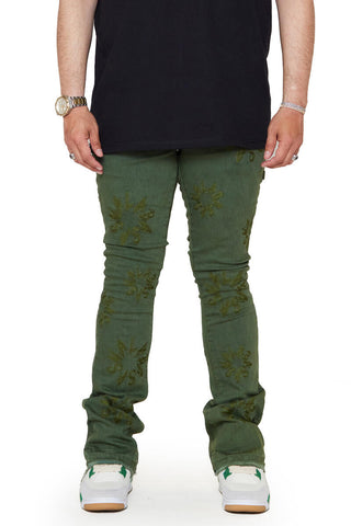 Valabasas ART DENIM STACKED (OLIVE WASHED)