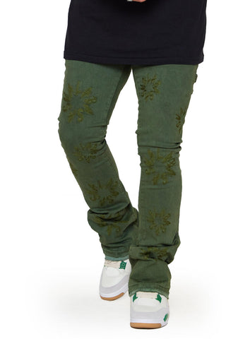 Valabasas ART DENIM STACKED (OLIVE WASHED)