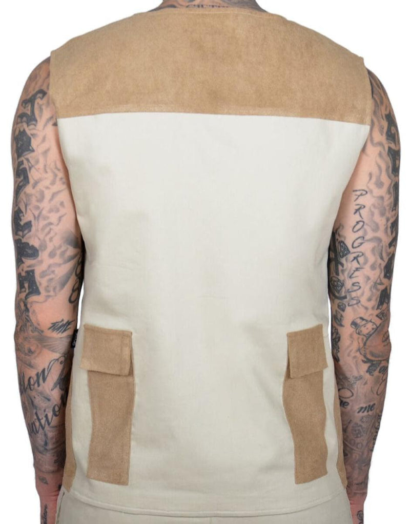 THC Soul Round Pocket Utility Vest (Unbleached Cotton)