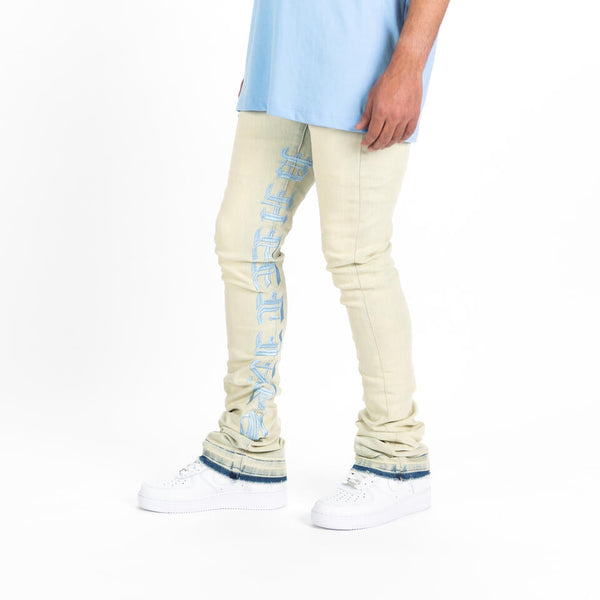 Pheelings AGAINST ALL ODDS FLARE STACK DENIM (LIGHT