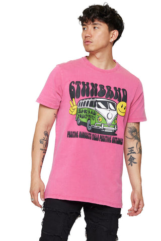 6th NBRHD POSITIVE MINDSETS TEE (VINTAGE MAGENTA)