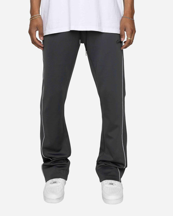 EPTM PIPING FLARED TRACK PANTS (CHARCOAL)