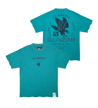 GUNZINII EAGLE GARMENT DYED TEE (GREEN BAY)