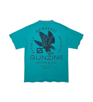 GUNZINII EAGLE GARMENT DYED TEE (GREEN BAY)